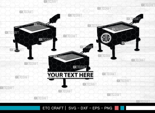 Barbecue Monogram, Barbecue Silhouette, Barbecue SVG, Bbq Svg, Grilled Sausage Svg, Sausage Svg, Barbecue Set Bundle, SB00163 SVG ETC Craft 
