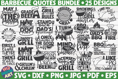Barbecue quotes SVG Bundle | 25 designs SVG HQDigitalArt 