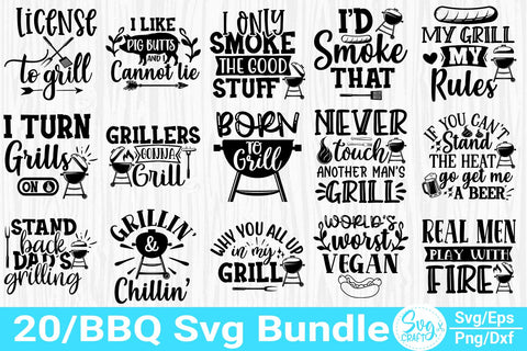 Barbecue SVG Bundle | Grill SVG Bundle | Barbecue Quotes SVG | Cut Files for Cricut | Instant Download | Commercial Use SVG Svgcraft 