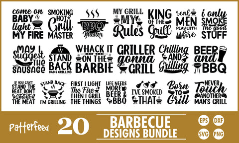 Barbecue SVG Designs Bundle SVG PatternFeed8 