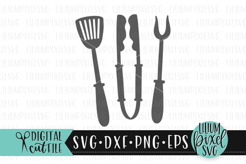 Barbecue Tool Set - Fathers Day SVG SVG Lilium Pixel SVG 