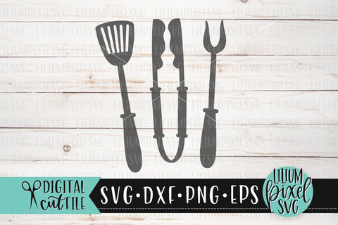 Barbecue Tool Set - Fathers Day SVG SVG Lilium Pixel SVG 