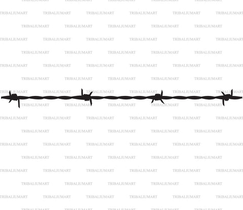 Barbed or Barb Wire SVG TribaliumArtSF 
