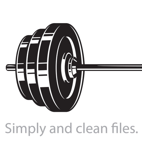 Barbell (weight or dumbbell) SVG TribaliumArtSF 