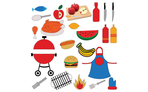 Barbeque Set - Illustration SVG naemmiah021 