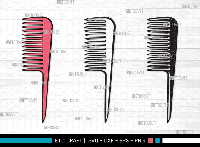 Barber Comb SVG Cut File | Comb Svg | Barber Svg | Hair Salon Svg | Salon Equipment Svg | Hair Comb Svg | Comb Clipart SVG ETC Craft 