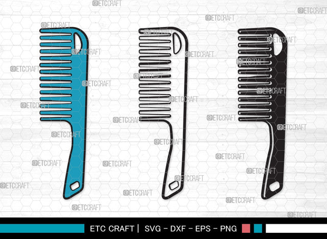 Barber Comb SVG Cut File | Comb Svg | Barber Svg | Hair Salon Svg | Salon Equipment Svg | Hair Comb Svg | Comb Clipart SVG ETC Craft 