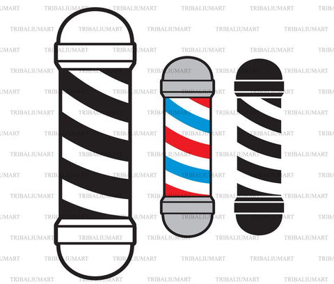 Barber pole. Barbershop Salon SVG TribaliumArtSF 