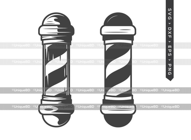 Barber Pole SVG Cut File | Barber Light Svg | Barber Pole Icon Svg | Hairdresser Svg | Barber Svg | Barber Pole Silhouette | Dxf | Eps | Png | Cut File SVG ETC Craft 