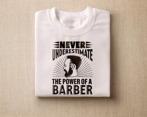 Barber Quotes SVG Bundle, 6 Designs, Barber Shirt SVG, Barber Sayings SVG, Never Underestimate The Power Of A Barber SVG SVG HappyDesignStudio 