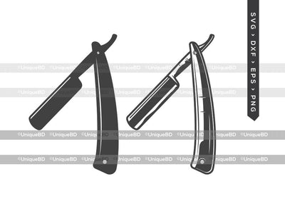 Barber Razor SVG Cut File | Razor Svg | Straight Razor Svg |Razor Icon Svg | Shaving Razor Svg | Barber Razor Silhouette | Dxf | Eps | Png | Cut File SVG ETC Craft 