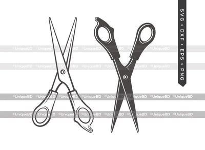 Barber Scissors SVG Cut File | Salon Scissors Svg | Hairstylists Svg | Hair Stylist Svg | Salon Squad Svg | Dxf | Eps | Png | Silhouette | Cut File SVG ETC Craft 
