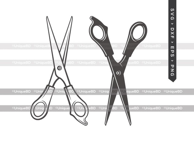 Barber Scissors SVG Cut File | Salon Scissors Svg | Hairstylists Svg | Hair Stylist Svg | Salon Squad Svg | Dxf | Eps | Png | Silhouette | Cut File SVG ETC Craft 