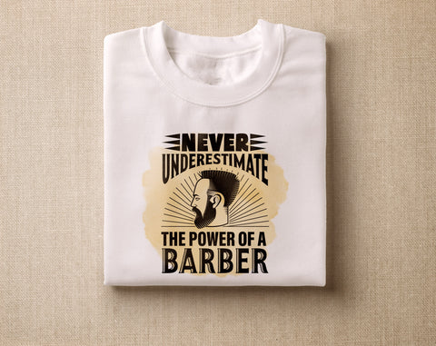 Barber Sublimation Designs Bundle, 6 Designs, Barber PNG Files, Barber Quotes PNG, Barber Shirt PNG, Your Hair Is My Canvas PNG Sublimation HappyDesignStudio 