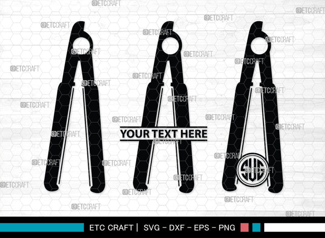 Barber Tool Monogram, Barber Tool Silhouette, Barber Tool SVG, Razor Svg, Barber Shop Svg, Hairdresser Svg, Barber Tool Bundle, SB00180 SVG ETC Craft 