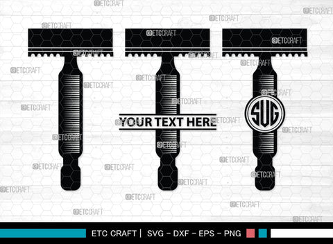 Barber Tool Monogram, Barber Tool Silhouette, Barber Tool SVG, Razor Svg, Barber Shop Svg, Hairdresser Svg, Barber Tool Bundle, SB00180 SVG ETC Craft 