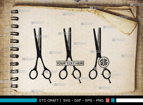 Barber Tool Monogram, Barber Tool Silhouette, Barber Tool SVG, Razor Svg, Barber Shop Svg, Hairdresser Svg, Barber Tool Bundle, SB00180 SVG ETC Craft 