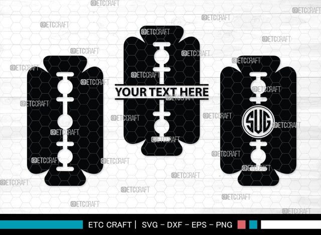 Barber Tool Monogram, Barber Tool Silhouette, Barber Tool SVG, Razor Svg, Barber Shop Svg, Hairdresser Svg, Barber Tool Bundle, SB00180 SVG ETC Craft 