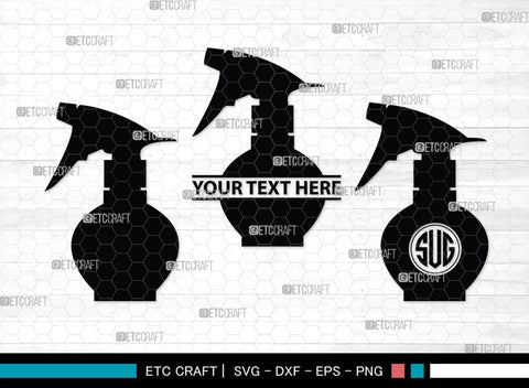 Barber Tool Monogram, Barber Tool Silhouette, Barber Tool SVG, Razor Svg, Barber Shop Svg, Hairdresser Svg, Barber Tool Bundle, SB00180 SVG ETC Craft 