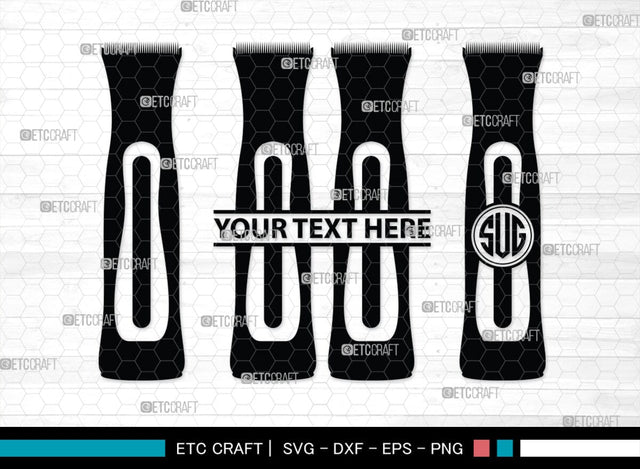 Barber Tool Monogram, Barber Tool Silhouette, Barber Tool SVG, Razor Svg, Barber Shop Svg, Hairdresser Svg, Barber Tool Bundle, SB00180 SVG ETC Craft 