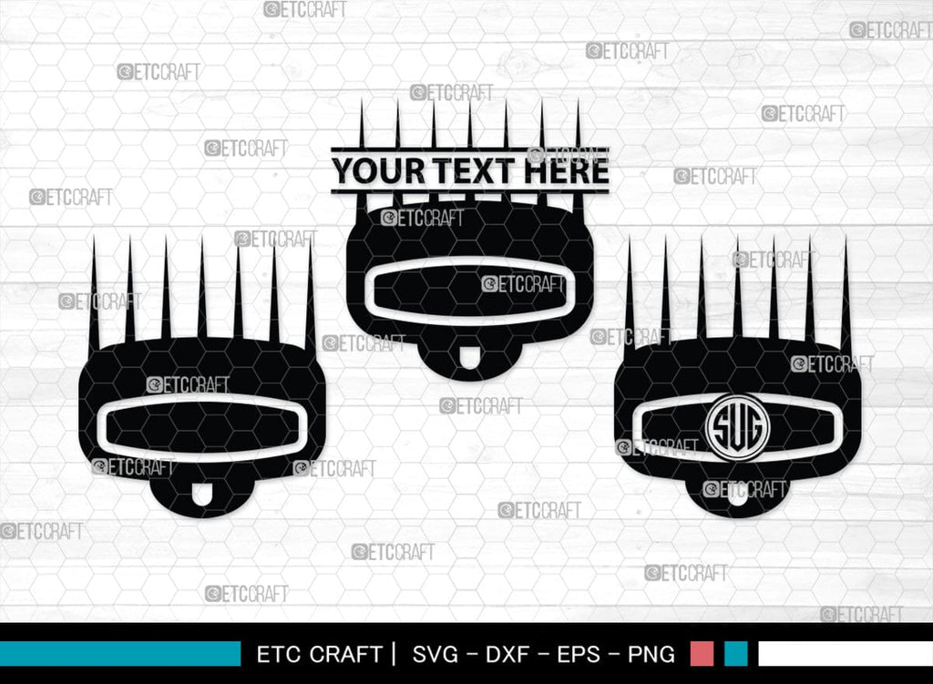 Barber Tool Monogram, Barber Tool Silhouette, Barber Tool SVG, Razor ...