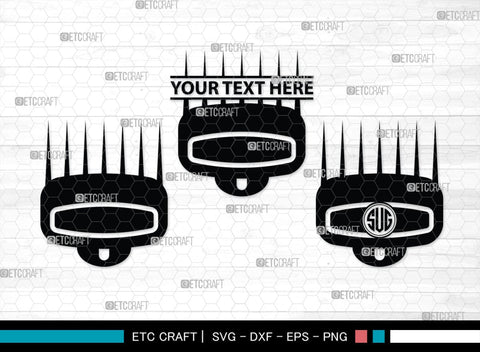 Barber Tool Monogram, Barber Tool Silhouette, Barber Tool SVG, Razor Svg, Barber Shop Svg, Hairdresser Svg, Barber Tool Bundle, SB00180 SVG ETC Craft 