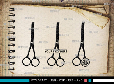 Barber Tool Monogram, Barber Tool Silhouette, Barber Tool SVG, Razor Svg, Barber Shop Svg, Hairdresser Svg, Barber Tool Bundle, SB00180 SVG ETC Craft 