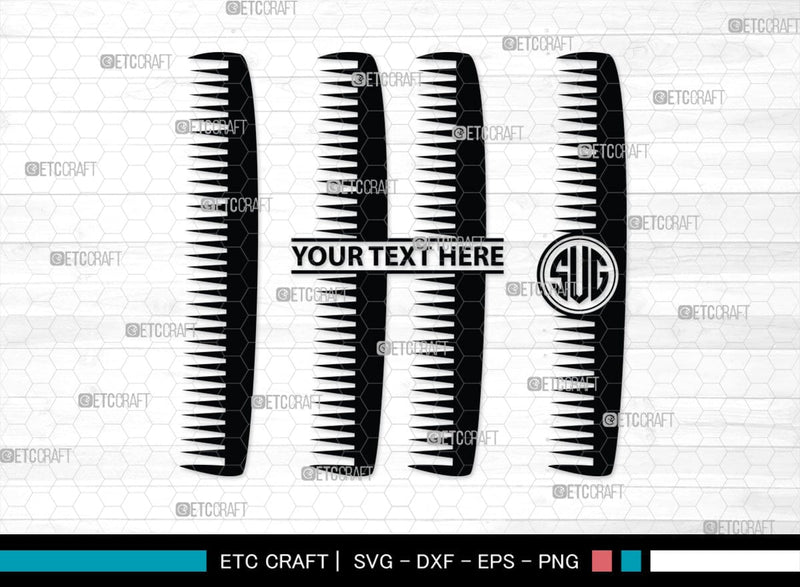 Barber Tool Monogram, Barber Tool Silhouette, Barber Tool SVG, Razor ...