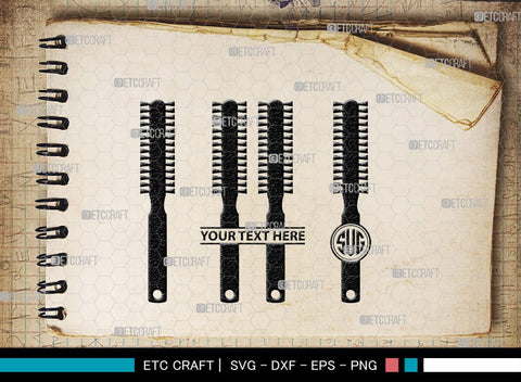 Barber Tool Monogram, Barber Tool Silhouette, Barber Tool SVG, Razor Svg, Barber Shop Svg, Hairdresser Svg, Barber Tool Bundle, SB00180 SVG ETC Craft 