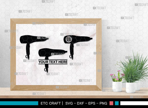 Barber Tool Monogram, Barber Tool Silhouette, Barber Tool SVG, Razor Svg, Barber Shop Svg, Hairdresser Svg, Barber Tool Bundle, SB00180 SVG ETC Craft 