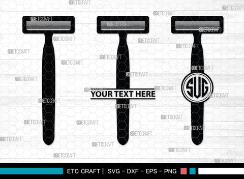 Barber Tool Monogram, Barber Tool Silhouette, Barber Tool SVG, Razor Svg, Barber Shop Svg, Hairdresser Svg, Barber Tool Bundle, SB00180 SVG ETC Craft 