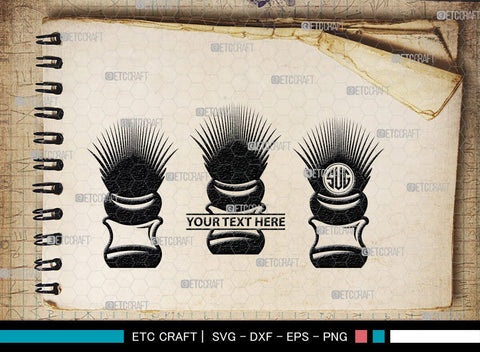 Barber Tool Monogram, Barber Tool Silhouette, Barber Tool SVG, Razor Svg, Barber Shop Svg, Hairdresser Svg, Barber Tool Bundle, SB00180 SVG ETC Craft 
