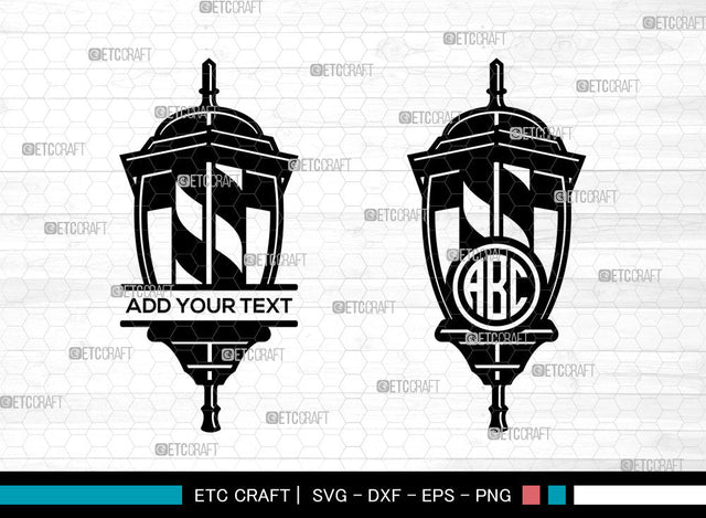 Barbers Pole Monogram SVG, Barber Light Svg, Barber Pole Svg, Hairdresser Svg, Split Monogram Svg, Barbershop Salon Svg, Barbers Pole Svg SVG ETC Craft 