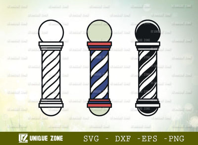 Barbers Pole SVG Cut File, Barber Light Svg, Hairdresser Svg, Barbershop Salon Svg, Barber Pole Icon Svg, Hair Svg, Barbering Svg, SVG Unique Zone 