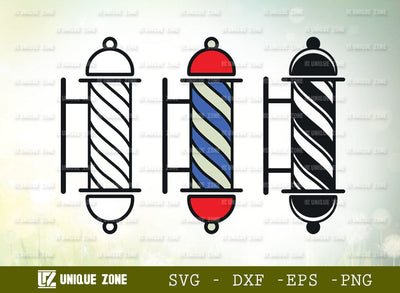 Barbers Pole SVG Cut File, Barber Light Svg, Hairdresser Svg, Barbershop Salon Svg, Barber Pole Icon Svg, Hair Svg, Barbering Svg, SVG Unique Zone 