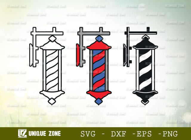 Barbers Pole SVG Cut File, Barber Light Svg, Hairdresser Svg, Barbershop Salon Svg, Barber Pole Icon Svg, Hair Svg, Barbering Svg, SVG Unique Zone 
