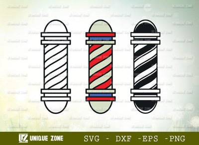 Barbers Pole SVG Cut File, Barber Light Svg, Hairdresser Svg, Barbershop Salon Svg, Barber Pole Icon Svg, Hair Svg, Barbering Svg, SVG Unique Zone 