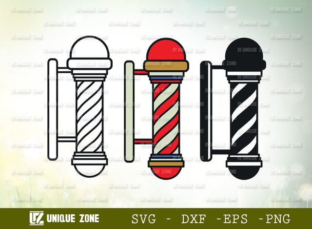 Barbers Pole SVG Cut File, Barber Light Svg, Hairdresser Svg, Barbershop Salon Svg, Barber Pole Icon Svg, Hair Svg, Barbering Svg, SVG Unique Zone 