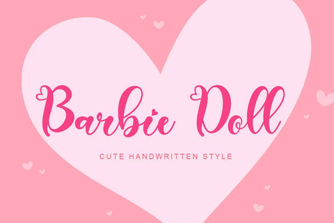 Barbie Doll Font Prasetya Letter 