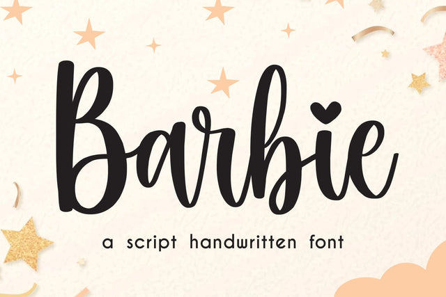 Barbie Font Mozarella 