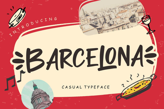 Barcelona Casual Typeface Font Creatype Studio 