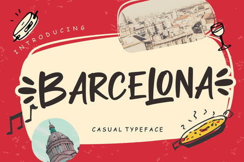 Barcelona Casual Typeface Font Creatype Studio 