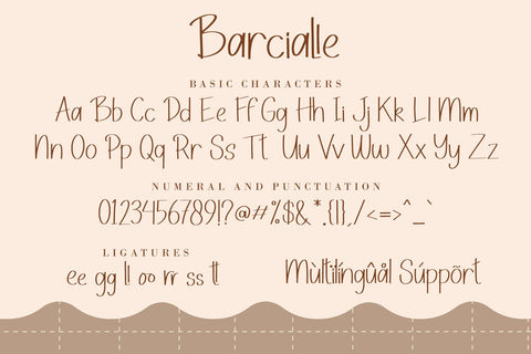 Barcialle Font AEN Creative Store 