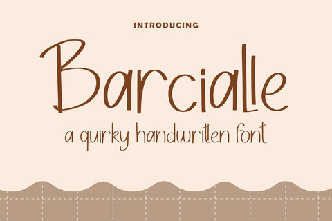 Barcialle Font AEN Creative Store 