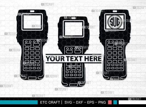 Barcode Scanner Monogram, Barcode Scanner Silhouette, Scanner Svg, Payment Scan Svg, Scaning Svg, Barcode Reader Svg, SB00061 SVG ETC Craft 