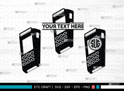 Barcode Scanner Monogram, Barcode Scanner Silhouette, Scanner Svg, Payment Scan Svg, Scaning Svg, Barcode Reader Svg, SB00061 SVG ETC Craft 