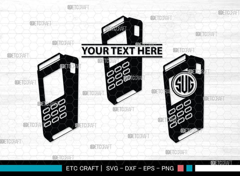 Barcode Scanner Monogram, Barcode Scanner Silhouette, Scanner Svg, Payment Scan Svg, Scaning Svg, Barcode Reader Svg, SB00061 SVG ETC Craft 