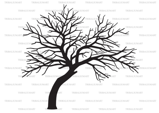 Bare tree silhouette SVG TribaliumArtSF 