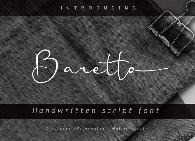 Baretto Font Font Leamsign Studio 