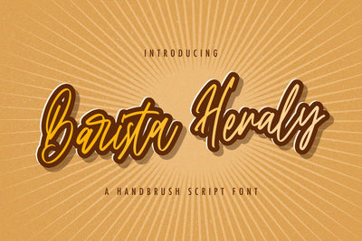Barista Heraly - Handwritten Font Font StringLabs 